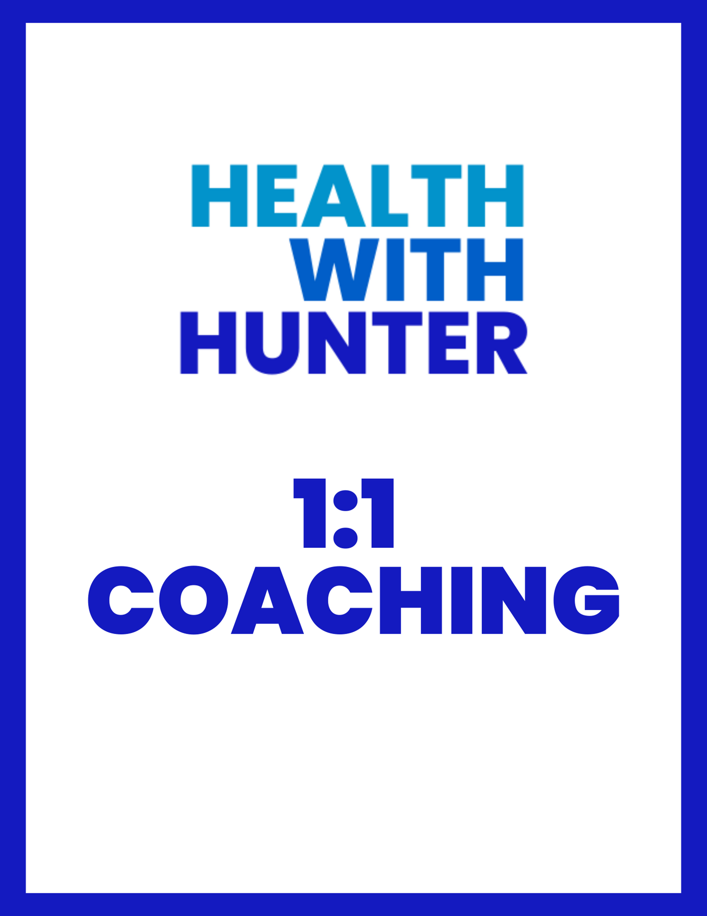1:1 Coaching 12 Months